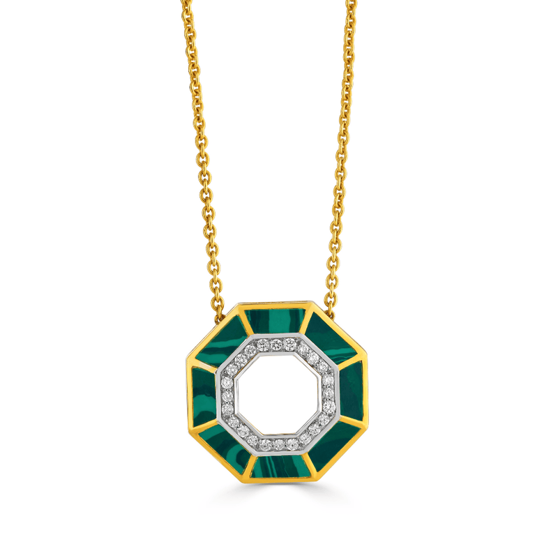 The Eternal Signature Malachite and Diamond Set